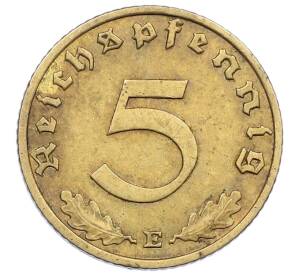 5 рейхспфеннигов 1937 года E Германия — Фото №2