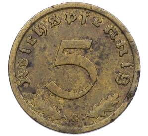 5 рейхспфеннигов 1938 года G Германия — Фото №2