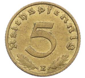 5 рейхспфеннигов 1939 года E Германия — Фото №2