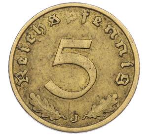 5 рейхспфеннигов 1937 года J Германия — Фото №2