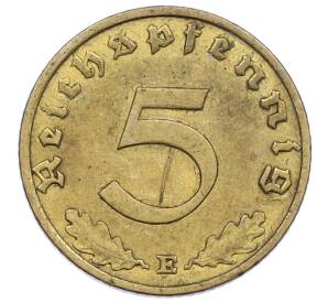 5 рейхспфеннигов 1937 года E Германия — Фото №2