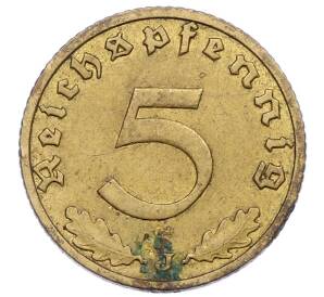 5 рейхспфеннигов 1938 года J Германия — Фото №2