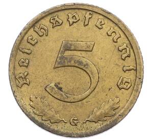 5 рейхспфеннигов 1939 года G Германия — Фото №2