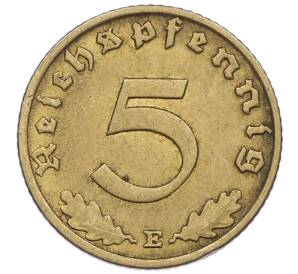 5 рейхспфеннигов 1938 года E Германия — Фото №2