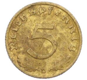 5 рейхспфеннигов 1939 года D Германия — Фото №2