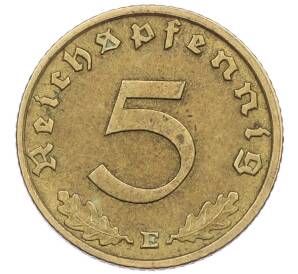 5 рейхспфеннигов 1938 года E Германия — Фото №2