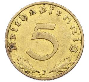 5 рейхспфеннигов 1938 года F Германия — Фото №2