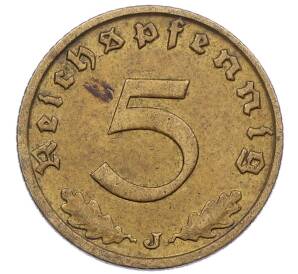 5 рейхспфеннигов 1938 года J Германия — Фото №2