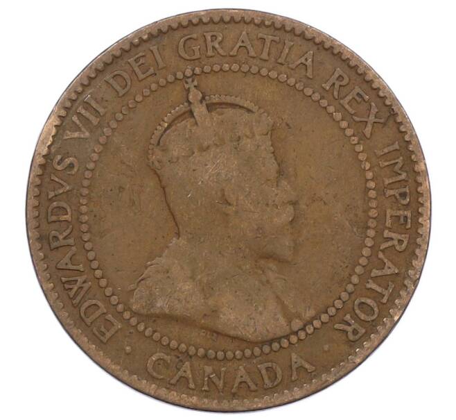Монета 1 цент 1908 года Канада (Артикул: M2-85183) — Фото №2