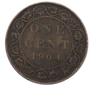 1 цент 1904 года Канада — Фото №1
