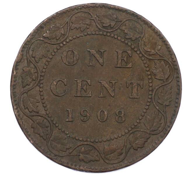 Монета 1 цент 1908 года Канада (Артикул: M2-85208) — Фото №1