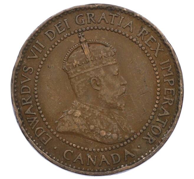 Монета 1 цент 1908 года Канада (Артикул: M2-85208) — Фото №2