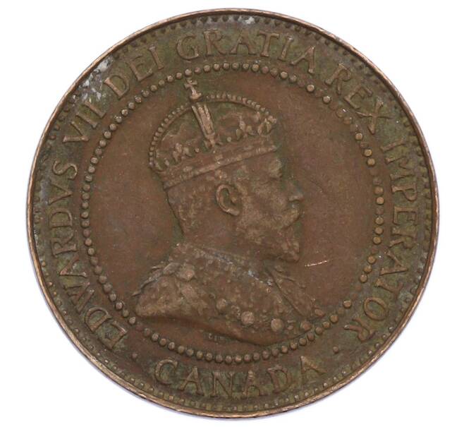 Монета 1 цент 1908 года Канада (Артикул: M2-85221) — Фото №2