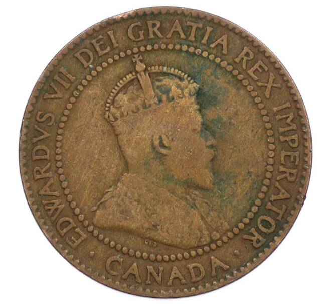 Монета 1 цент 1910 года Канада (Артикул: M2-85227) — Фото №2