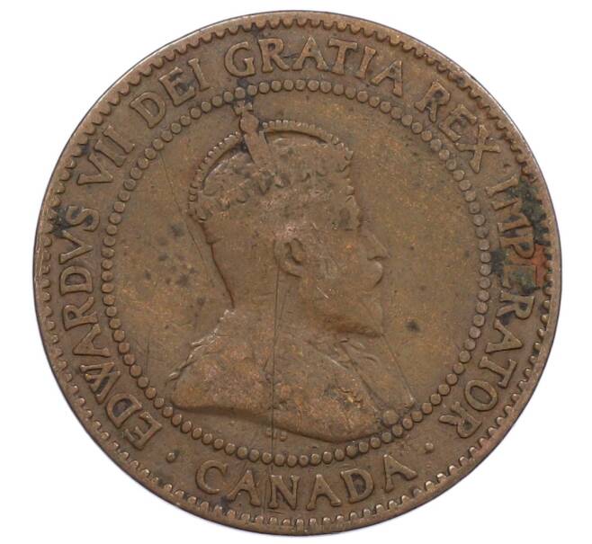 Монета 1 цент 1909 года Канада (Артикул: M2-85233) — Фото №2