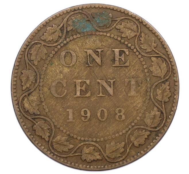 Монета 1 цент 1908 года Канада (Артикул: M2-85238) — Фото №1