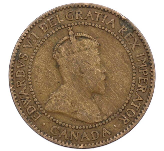 Монета 1 цент 1908 года Канада (Артикул: M2-85238) — Фото №2