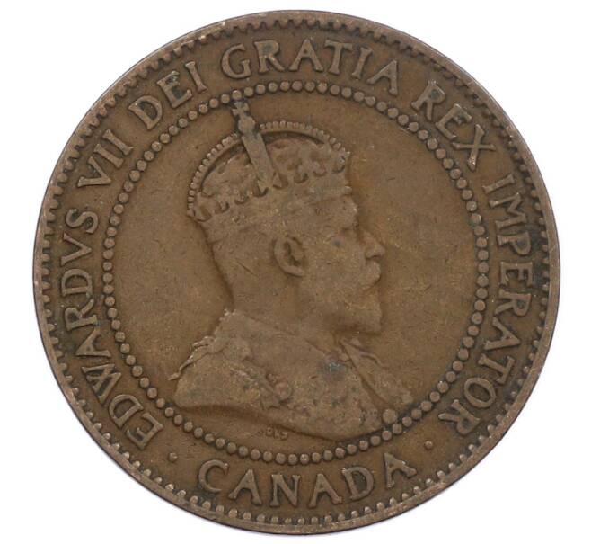 Монета 1 цент 1908 года Канада (Артикул: M2-85248) — Фото №2