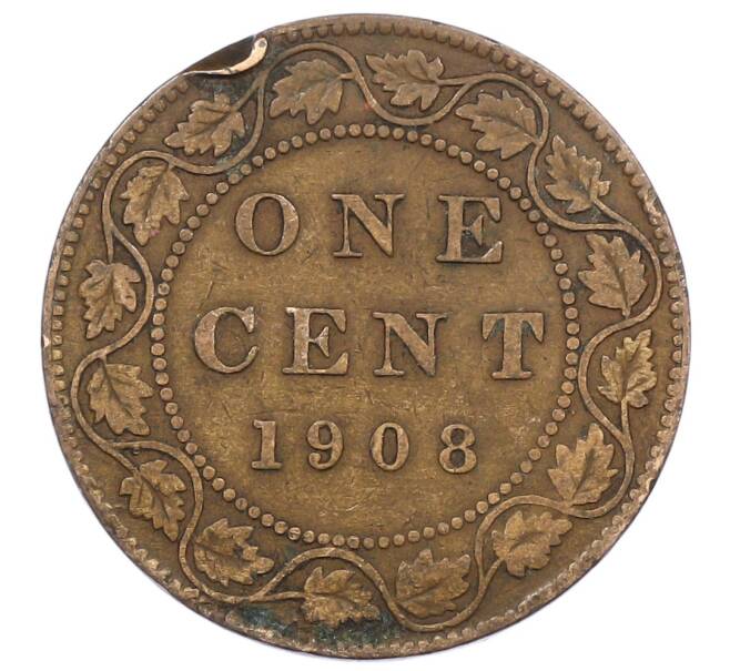Монета 1 цент 1908 года Канада (Артикул: M2-85265) — Фото №1