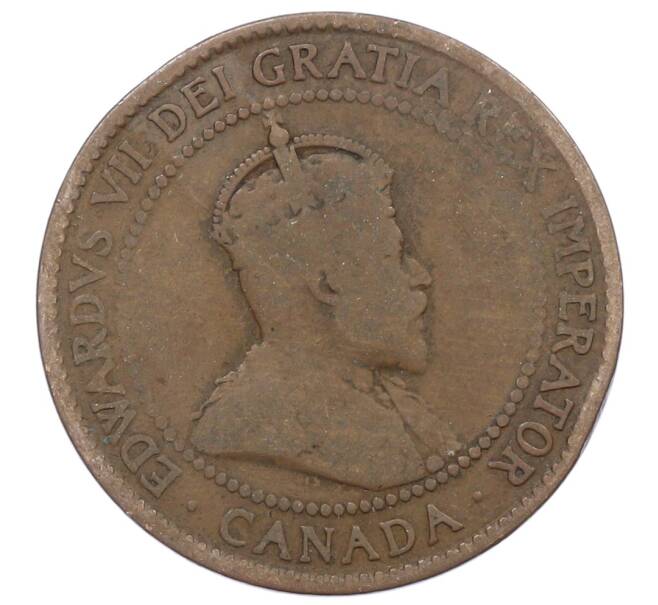 Монета 1 цент 1908 года Канада (Артикул: M2-85282) — Фото №2