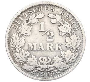 1/2 марки 1905 года F Германия — Фото №1