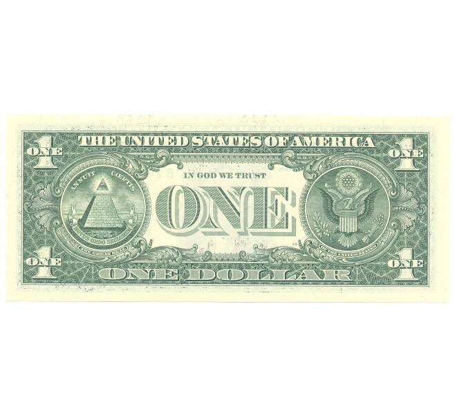 Банкнота 1 доллар 2017 года США (Артикул: B2-4353) — Фото №2