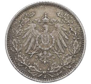 1/2 марки 1916 года J Германия — Фото №2