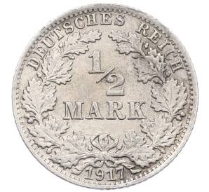 1/2 марки 1917 года A Германия — Фото №1