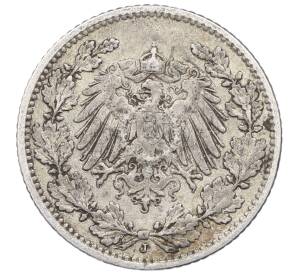 1/2 марки 1905 года J Германия — Фото №2