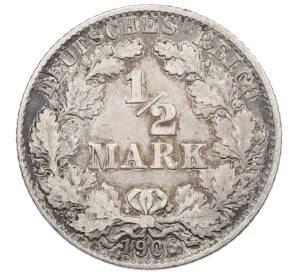 1/2 марки 1906 года D Германия — Фото №1