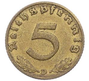 5 рейхспфеннигов 1938 года D Германия — Фото №2