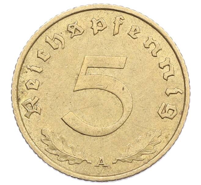 Монета 5 рейхспфеннигов 1938 года A Германия (Артикул: M2-85453) — Фото №2