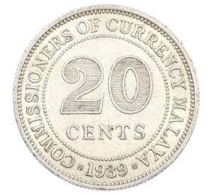 20 центов 1939 года Малайя