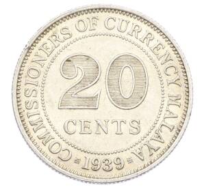 20 центов 1939 года Малайя
