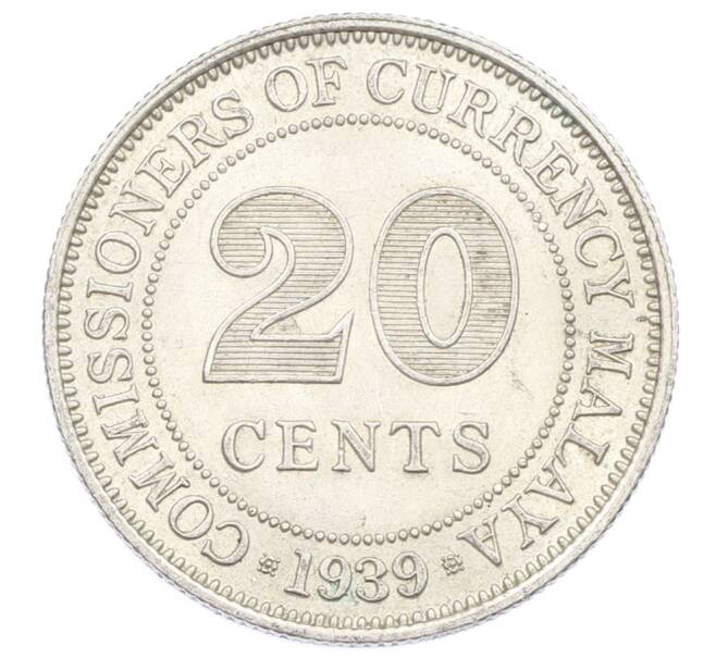Монета 20 центов 1939 года Малайя (Артикул: M2-85488) — Фото №1