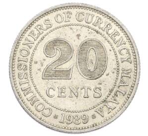 20 центов 1939 года Малайя