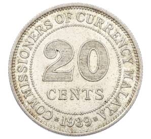 20 центов 1939 года Малайя