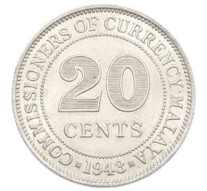 20 центов 1943 года Малайя — Фото №1