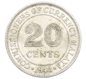 20 центов 1943 года Малайя — Фото №1
