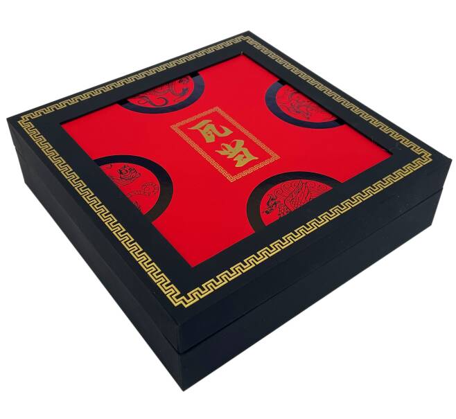 Оригинальная подарочная коробка для монет 25 центов 2025 года Самоа серии «Четыре хранителя» (Артикул: A1-0783) — Фото №1