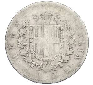 2 лиры 1863 года N Италия — Фото №2