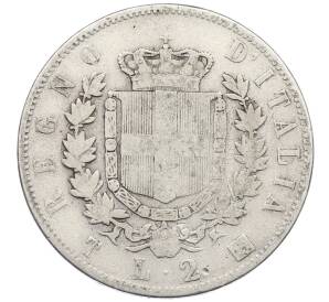 2 лиры 1863 года T Италия — Фото №2