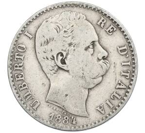 2 лиры 1884 года Италия — Фото №1