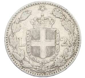 2 лиры 1884 года Италия — Фото №2