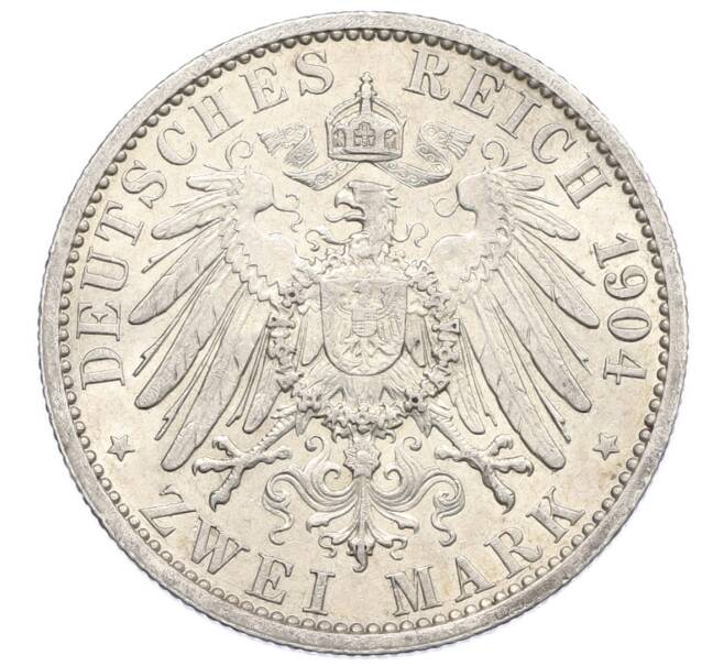 Монета 2 марки 1904 года Германия (Гессен) «400 лет со дня рождения Филиппа I Великодушного» (Артикул: M2-85626) — Фото №2