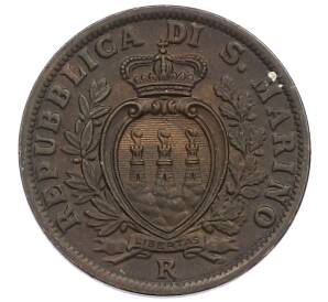 5 чентезимо 1936 года Сан-Марино — Фото №2