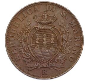 5 чентезимо 1937 года Сан-Марино — Фото №2