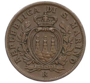 5 чентезимо 1937 года Сан-Марино — Фото №2