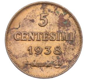 5 чентезимо 1938 года Сан-Марино — Фото №1