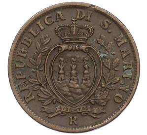 10 чентезимо 1935 года Сан-Марино — Фото №2